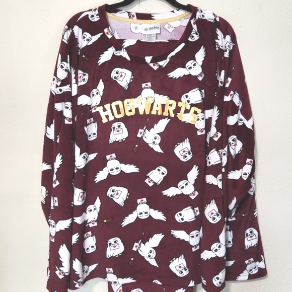 Harry Potter Hogwarts Sleepwear 2 Piece Pajama Set Size 3XL EUC! - Picture 6 of 11
